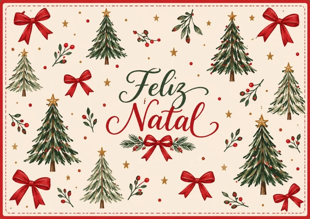 Pinheiros & Laços Natalinos